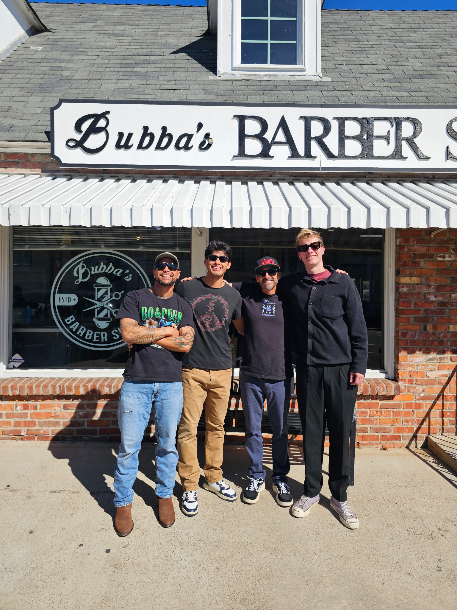 Men's haircut in progress Point Loma barber